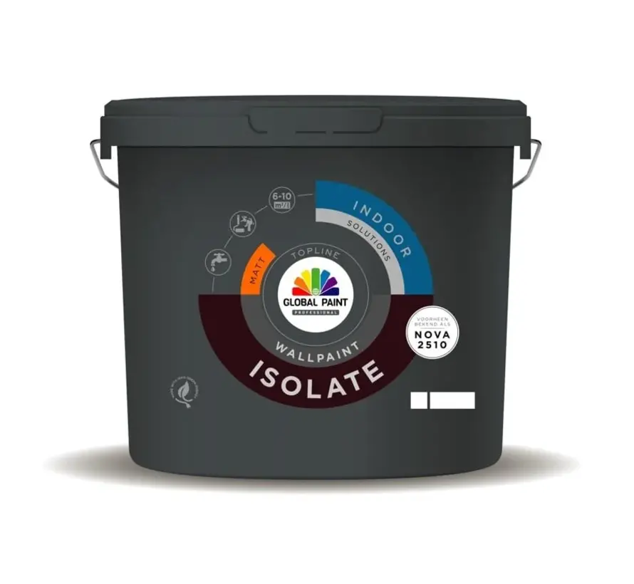 Global Paint Isolate | Isolerende Muurverf en Plafondverf - 1 LTR 