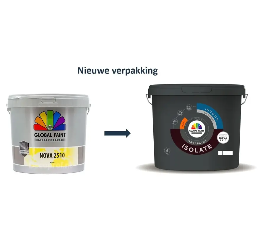 Global Paint Isolate | Isolerende Muurverf en Plafondverf - 1 LTR 