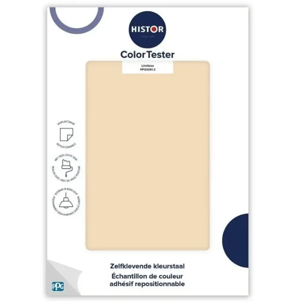 Kleurstaal Histor Colortester Limitless PPG1091-3 Kleurstaal Histor Colortester Limitless PPG1091-3