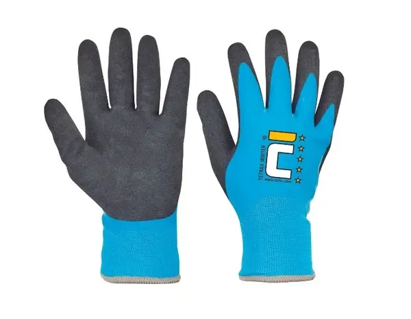 Cerva Handschoen Tetrax Winter FH HS Nylon Blauw/Zwart Cerva Handschoen Tetrax Winter FH HS Nylon Blauw/Zwart