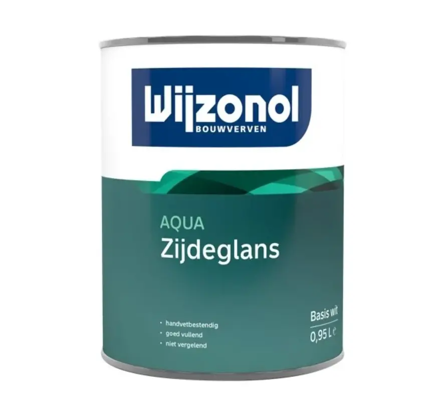 Wijzonol Aqua Zijdeglans | Zijdeglans Lakverf Binnen - 1 LTR 