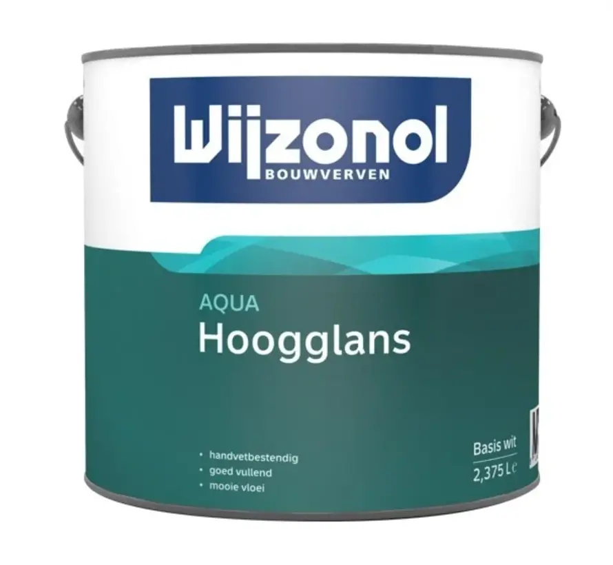 Wijzonol Aqua Hoogglans | Hoogglans Lakverf Binnen & Buiten - 1 LTR 