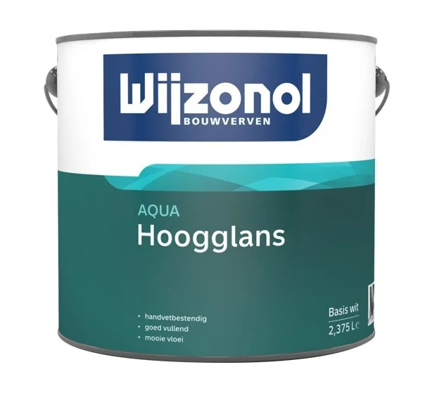 Aqua Hoogglans | Hoogglans Lakverf Binnen & Buiten | 2,5 LTR | Kleur