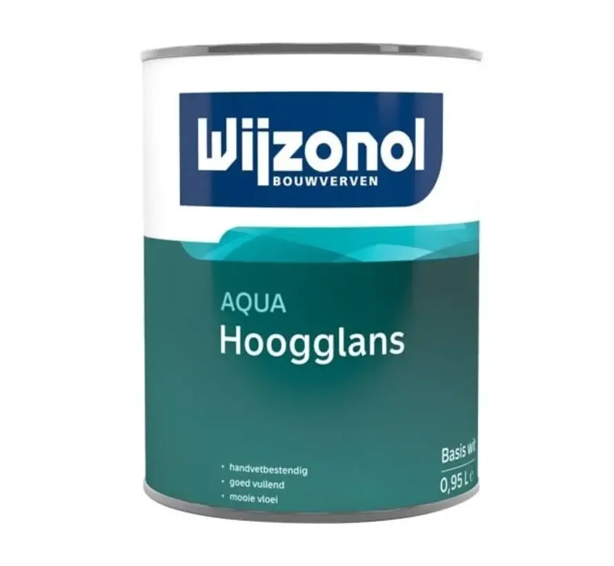 Wijzonol Aqua Hoogglans | Hoogglans Lakverf Binnen & Buiten - 1 LTR 