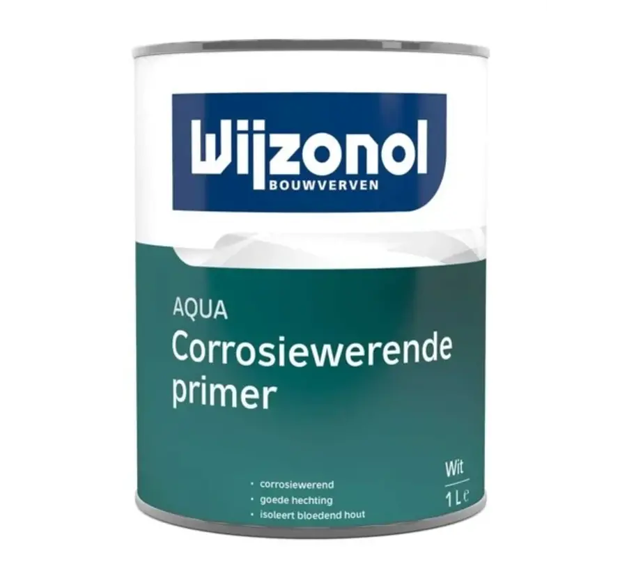 Wijzonol Aqua Corrosiewerende Primer | Grondverf Binnen & Buiten - 1 LTR 