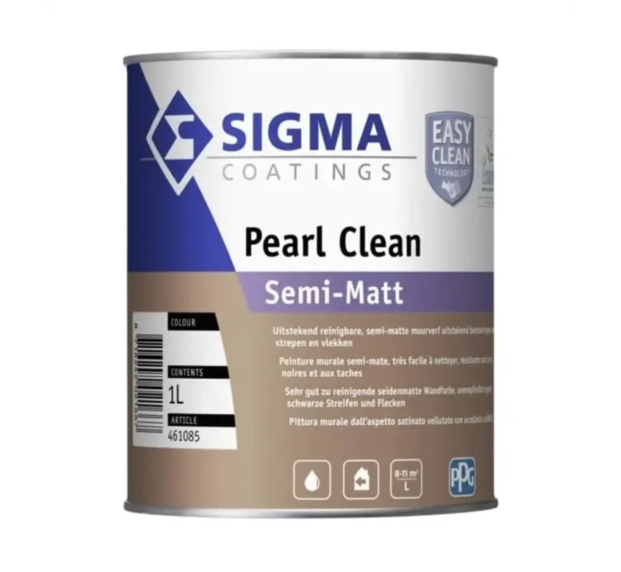 Sigma Pearl Clean Semi-Matt | Reinigbare Muurverf - 1 LTR 