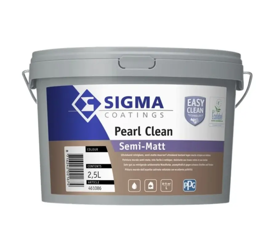 Sigma Pearl Clean Semi-Matt | Reinigbare Muurverf - 1 LTR 