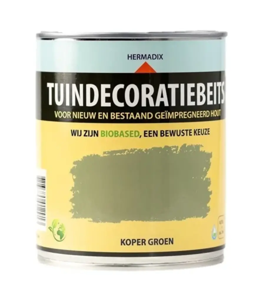 Hermadix Tuindecoratiebeits Dekkend Koper Groen 707