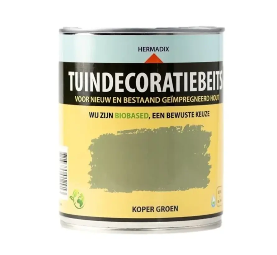 Hermadix Tuindecoratiebeits Dekkend Koper Groen 707 - 750 ML