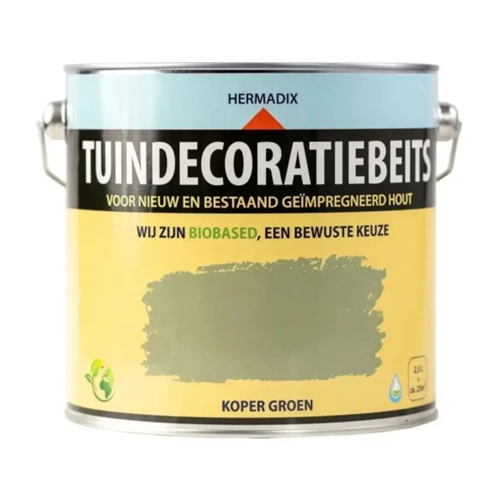 Hermadix Tuindecoratiebeits Dekkend Koper Groen 707