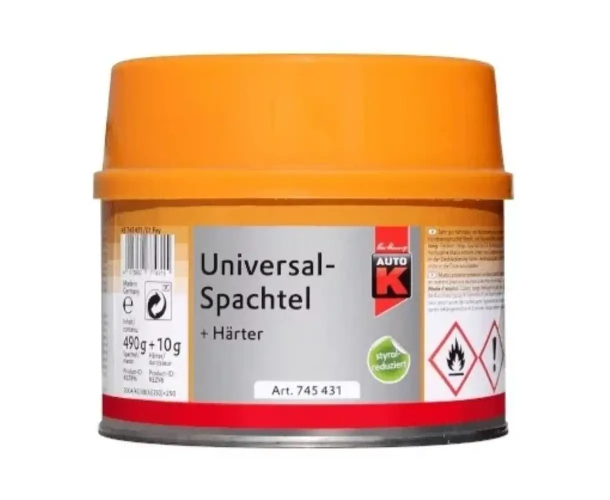 Auto-K 2K Universele Plamuur inclusief Verharder Auto-K 2K Universele Plamuur inclusief Verharder