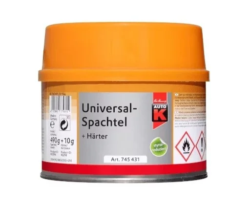 2K Universele Plamuur inclusief Verharder | 500 GR