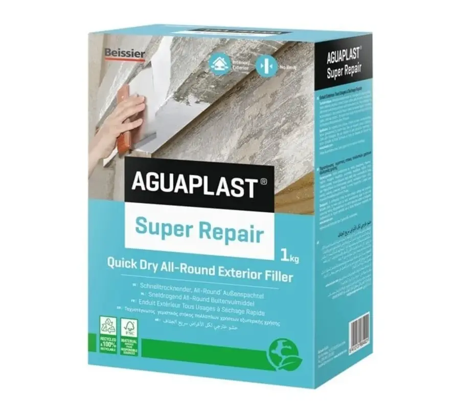 Aguaplast Super Repair Sneldrogend All-Round Buitenvulmiddel - 1 KG