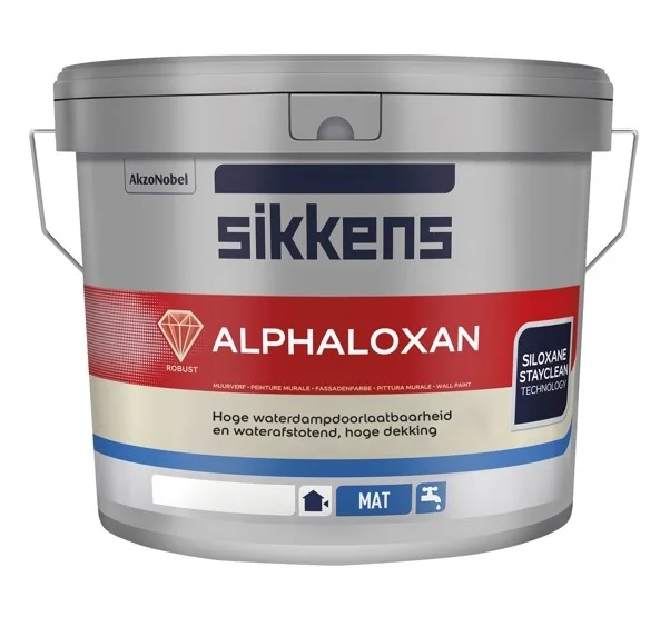 Alphaloxan | Matte Gevelverf | 10 LTR | Donkere kleur