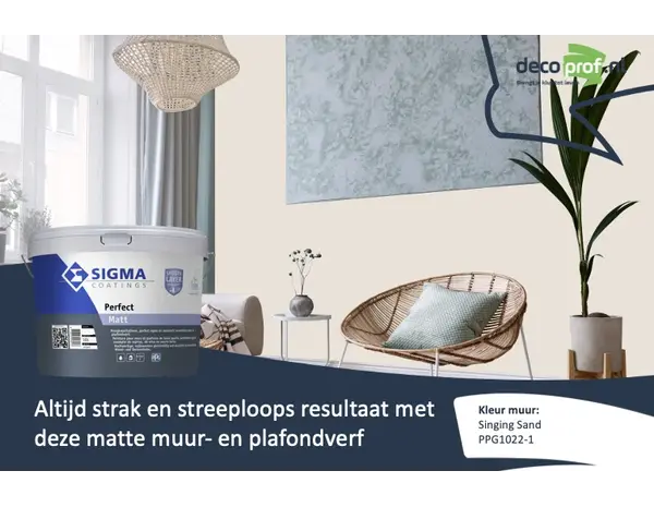 Sigma Perfect Matt | PPG1022-1 Singing Sand Sigma Perfect Matt | PPG1022-1 Singing Sand