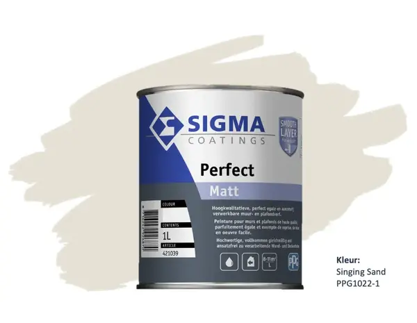 Sigma Perfect Matt | PPG1022-1 Singing Sand Sigma Perfect Matt | PPG1022-1 Singing Sand