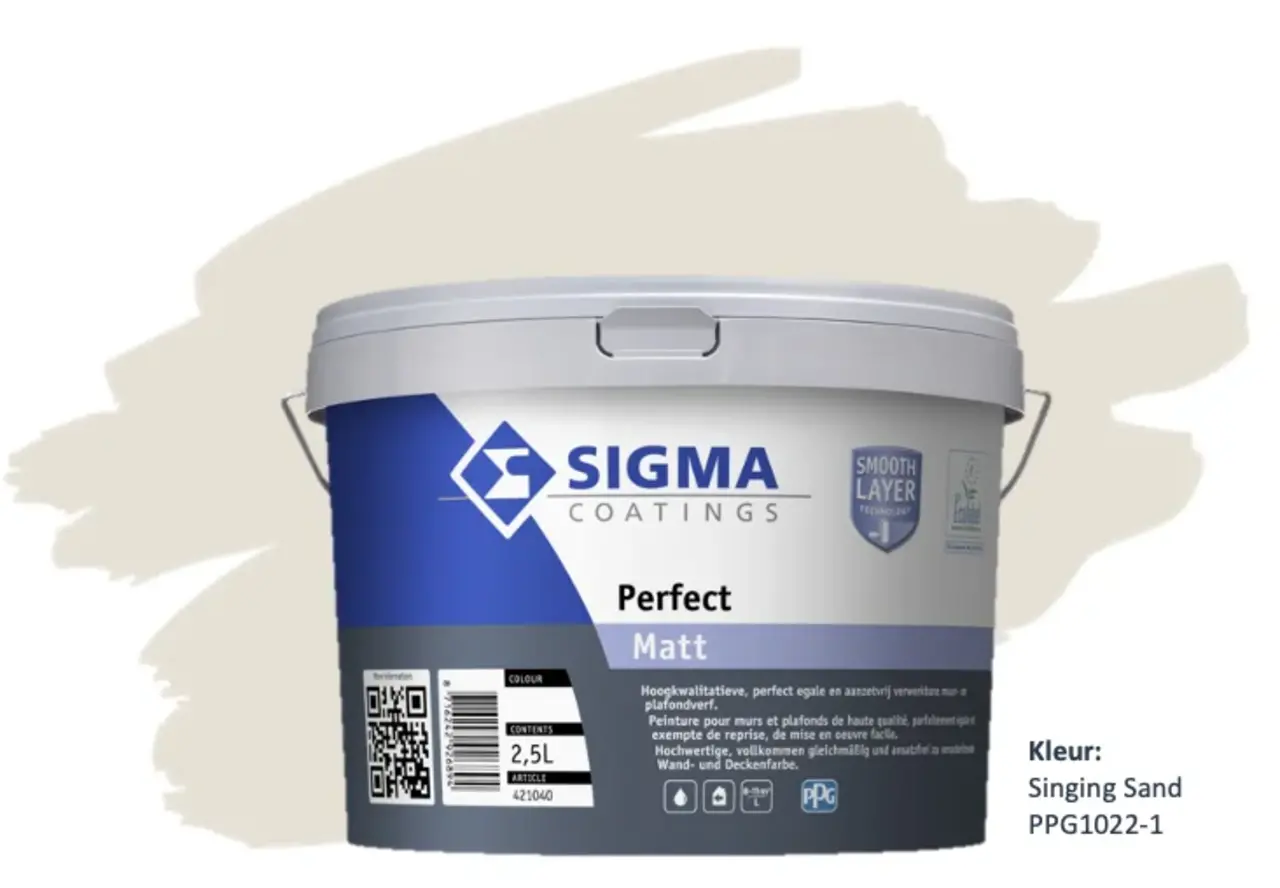 Sigma Perfect Matt | PPG1022-1 Singing Sand Sigma Perfect Matt | PPG1022-1 Singing Sand
