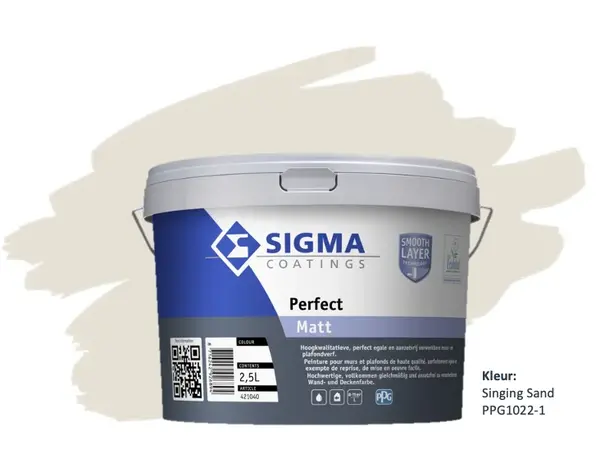 Sigma Perfect Matt | PPG1022-1 Singing Sand Sigma Perfect Matt | PPG1022-1 Singing Sand