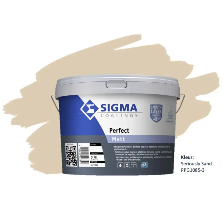 Sigma Perfect Matt | PPG1085-3 Seriously Sand - 1 LTR