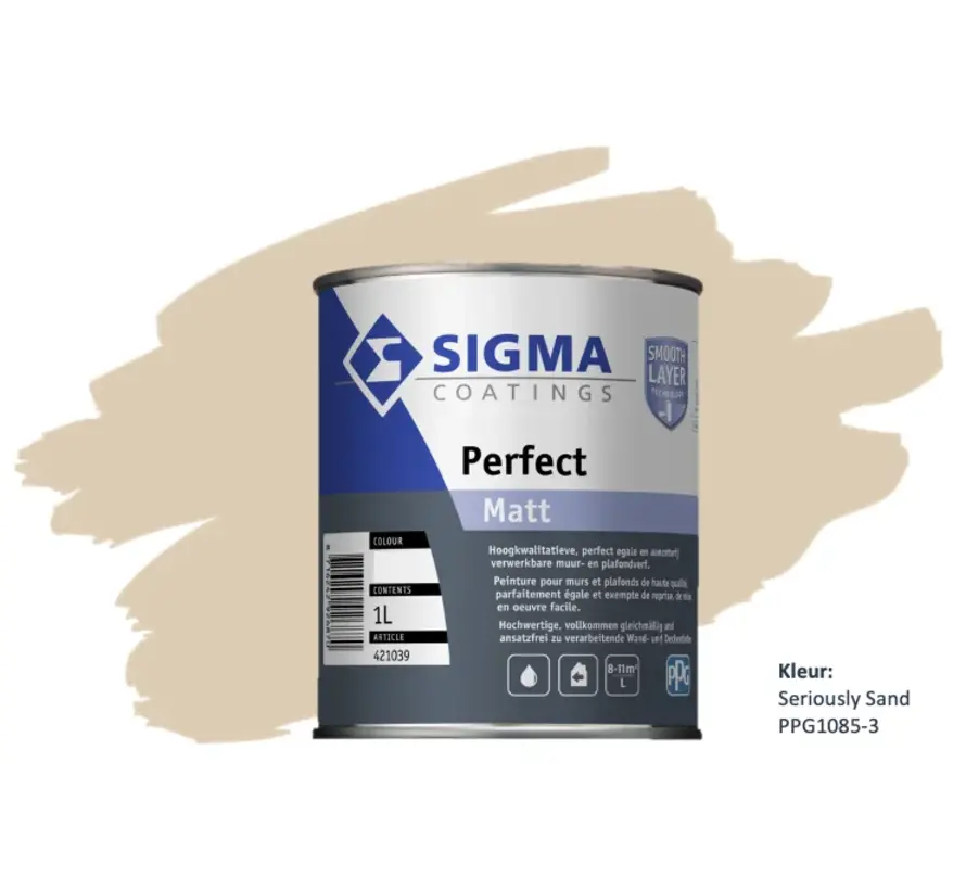 Sigma Perfect Matt | PPG1085-3 Seriously Sand - 1 LTR