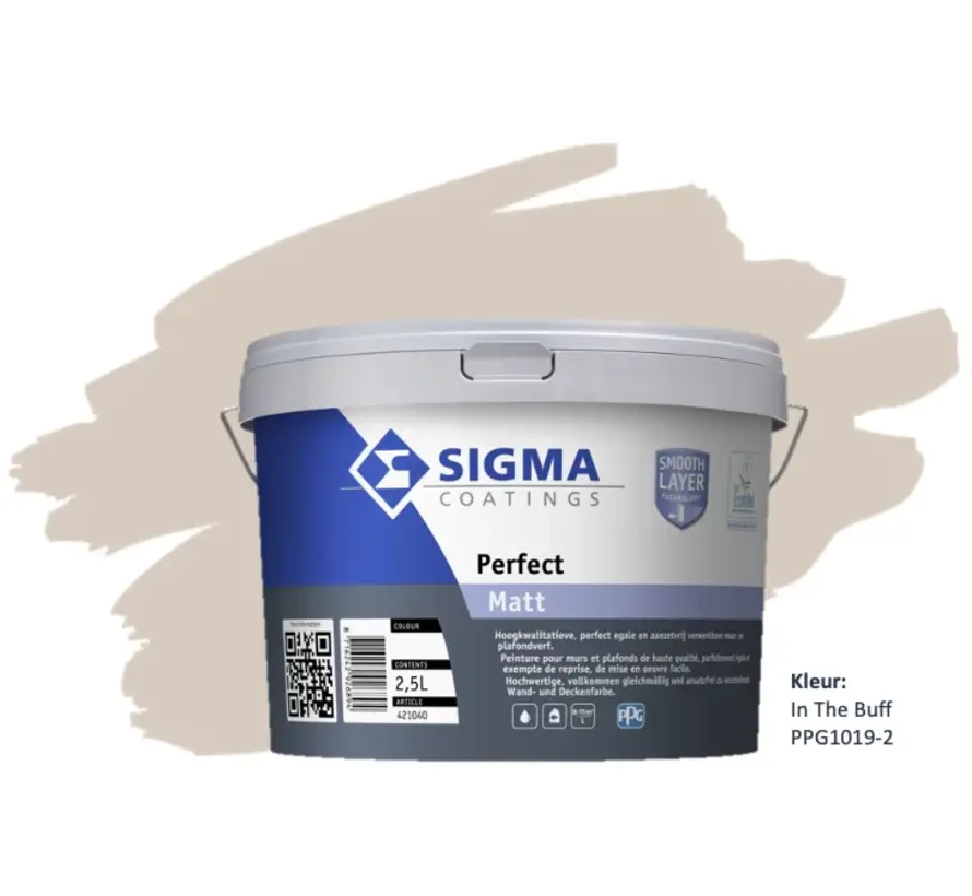 Sigma Perfect Matt | PPG1019-2 In The Buff - 1 LTR