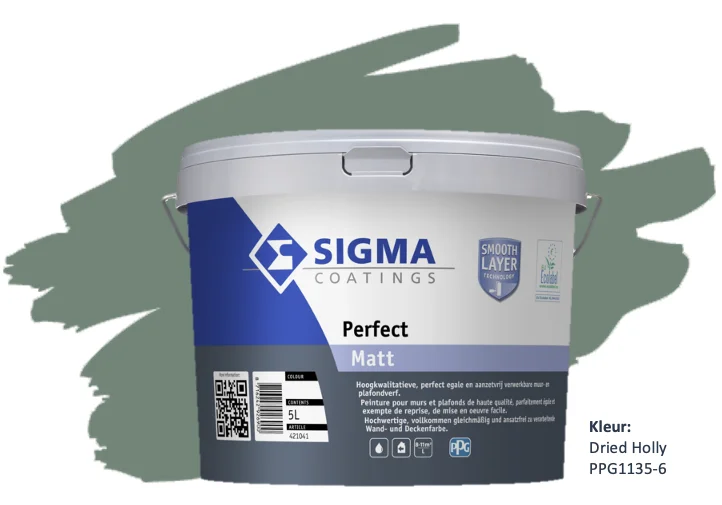 Perfect Matt | PPG1135|6  Dried Holly | 5 LTR