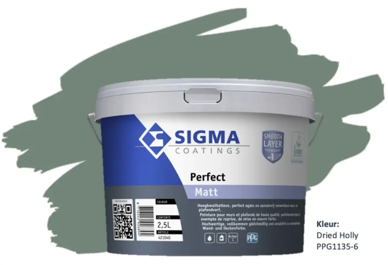 Sigma Perfect Matt | PPG1135-6  Dried Holly Sigma Perfect Matt | PPG1135-6  Dried Holly
