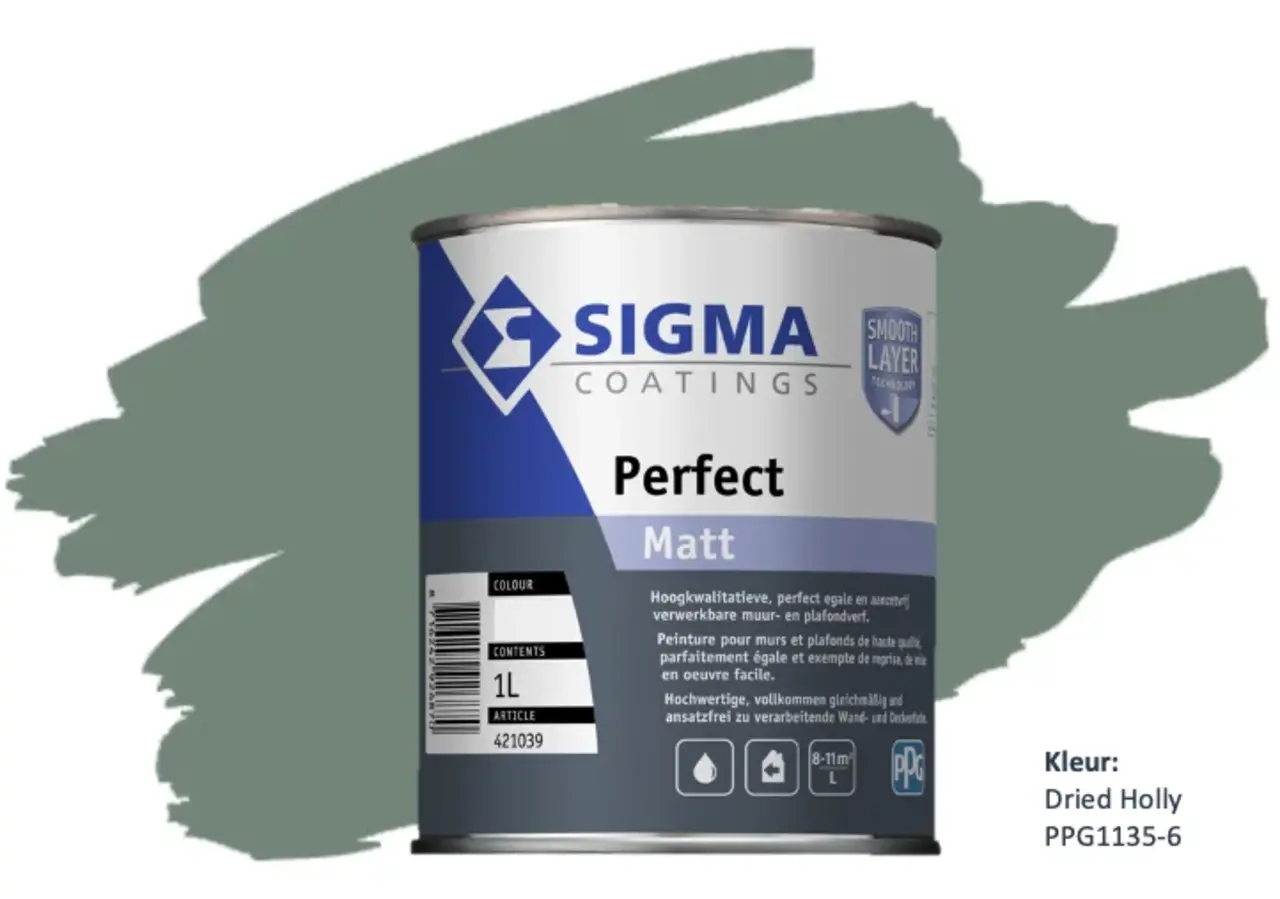 Sigma Perfect Matt | PPG1135-6  Dried Holly Sigma Perfect Matt | PPG1135-6  Dried Holly