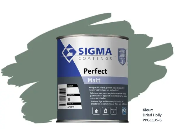 Sigma Perfect Matt | PPG1135-6  Dried Holly Sigma Perfect Matt | PPG1135-6  Dried Holly