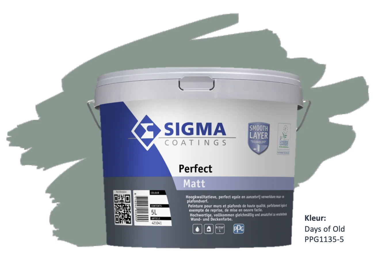 Sigma Perfect Matt in de kleur PPG11355 Days Of Old Decoprof.nl