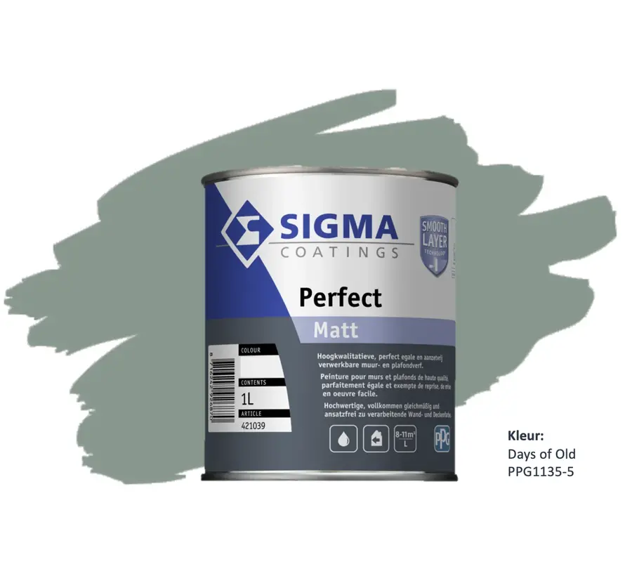 Sigma Perfect Matt | PPG1135-5 Days Of Old - 1 LTR