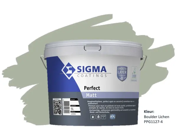 Sigma Perfect Matt | PPG1127-4 Boulder Lichen Sigma Perfect Matt | PPG1127-4 Boulder Lichen