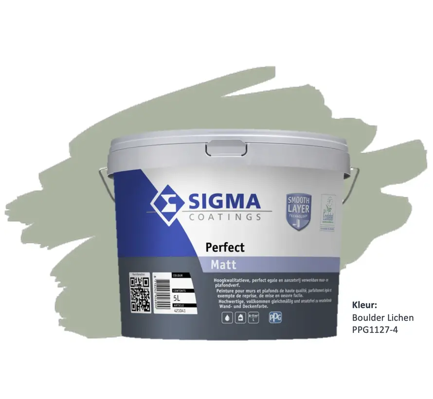 Sigma Perfect Matt | PPG1127-4 Boulder Lichen - 1 LTR