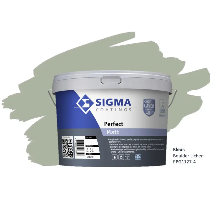 Sigma Perfect Matt | PPG1127-4 Boulder Lichen - 1 LTR