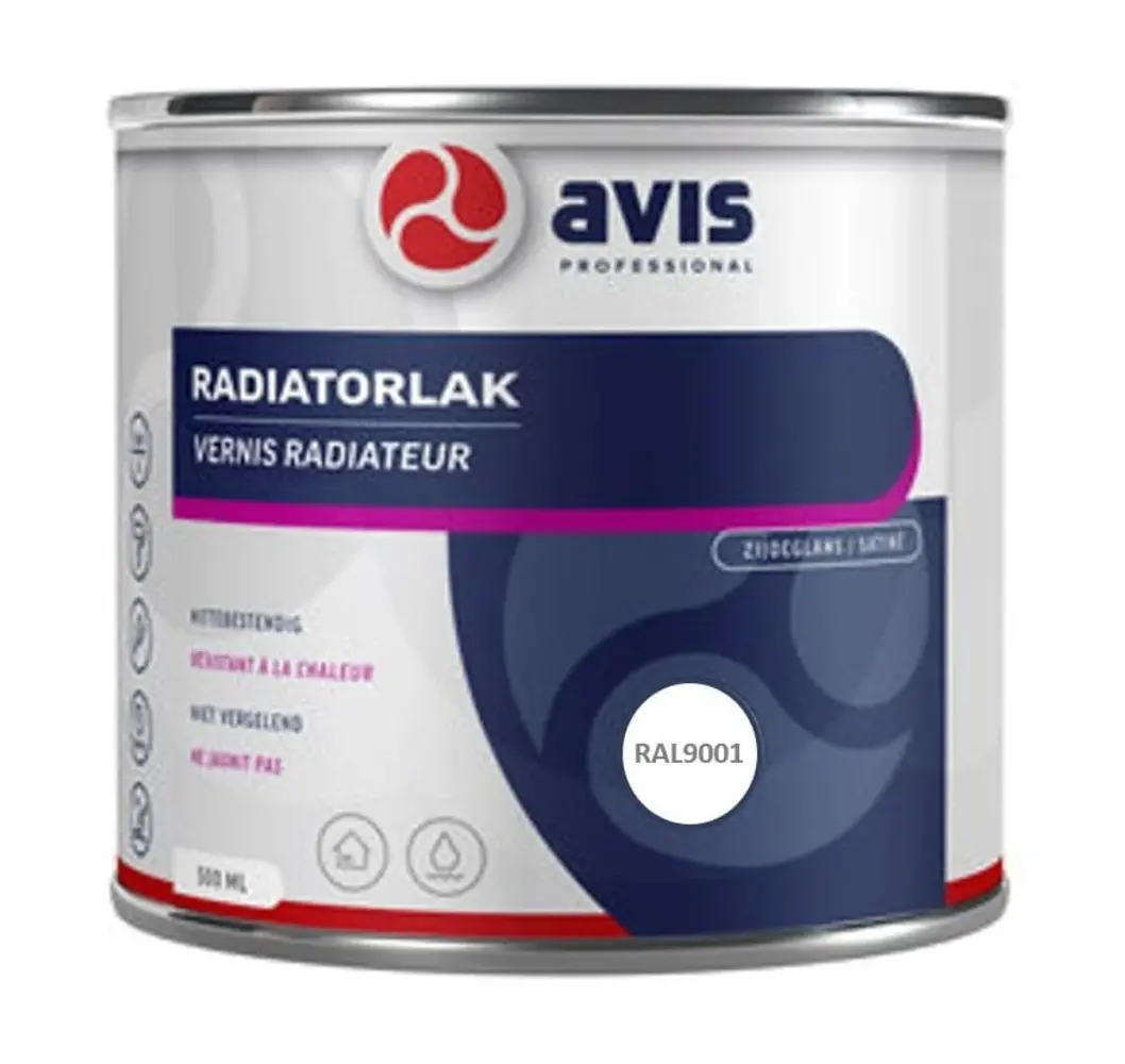 Avis Radiatorlak Cremewit RAL 9001 Avis Radiatorlak Cremewit RAL 9001