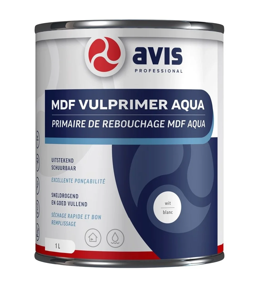 MDF Vulprimer Aqua | 1 LTR | Wit