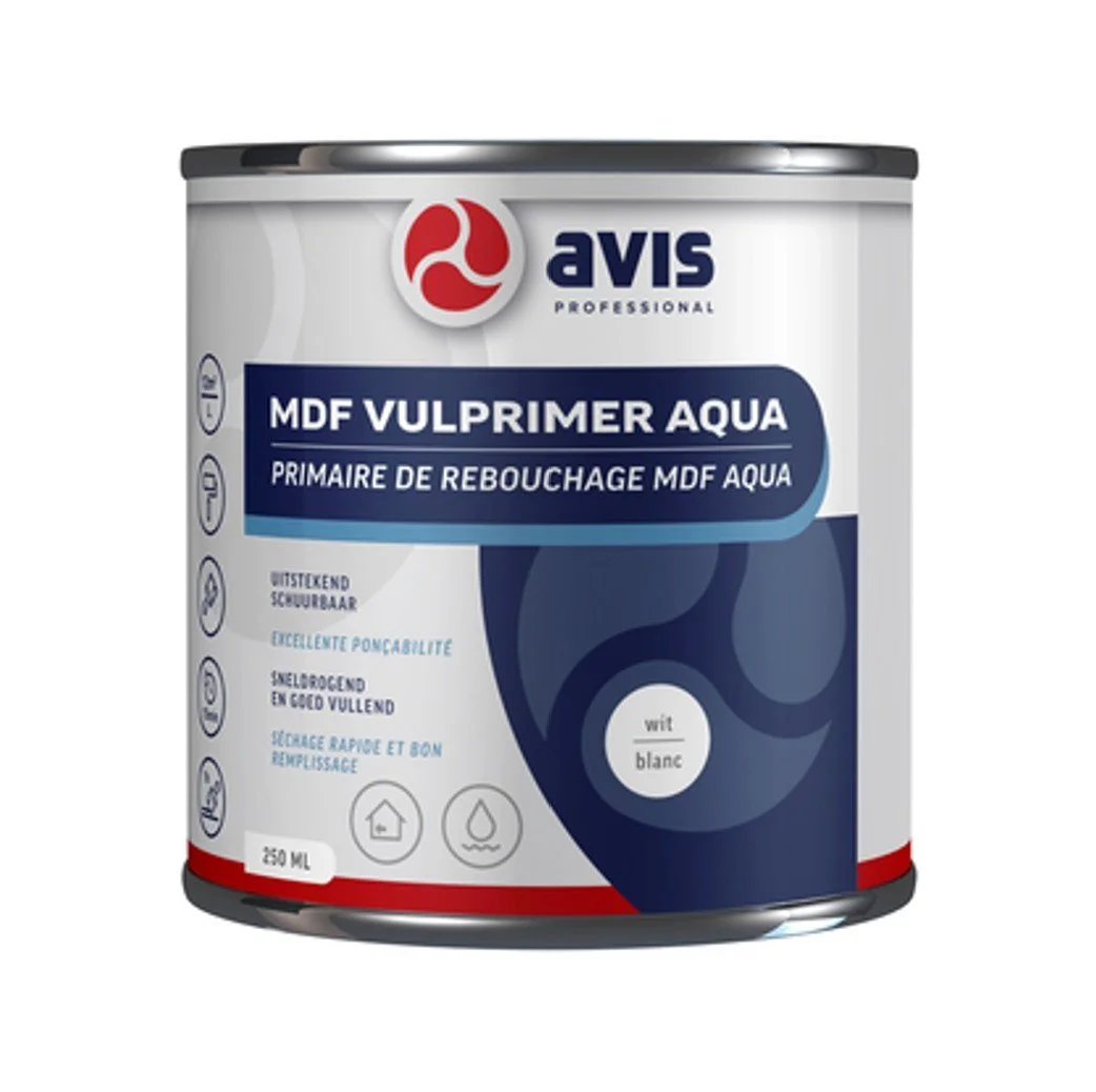 MDF Vulprimer Aqua | 250 ML | Wit