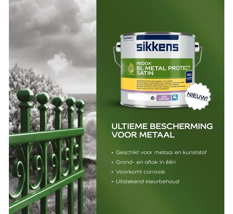 Sikkens Redox BL Metal Protect | Zijdeglans Eén-pot-systeem - 1 LTR 