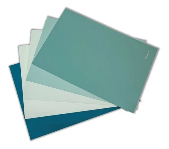 Flexa Pure Kleurenpalet Blauwtinten | A4 Formaat