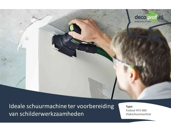 Verhuur Festool RTS 400 Vlakschuurmachine Verhuur Festool RTS 400 Vlakschuurmachine