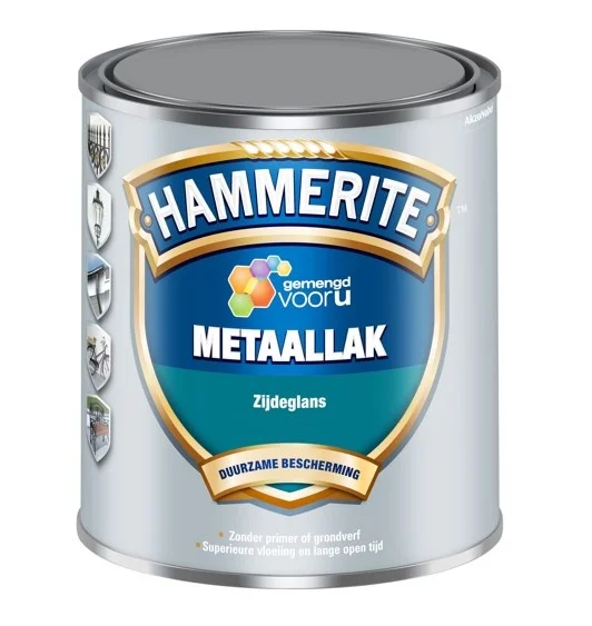 Metaallak Zijdeglans | 1 LTR | Wit