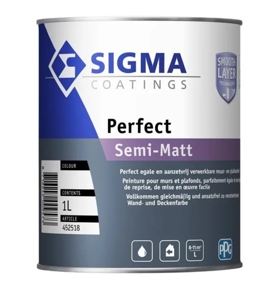 Sigma Perfect Semi-Matt | Muurverf en Plafondverf Sigma Perfect Semi-Matt | Muurverf en Plafondverf