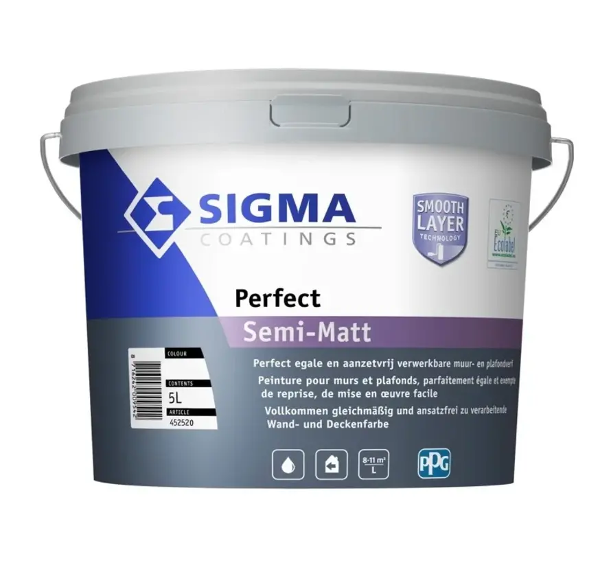 Sigma Perfect Semi-Matt | Muurverf en Plafondverf - 1 LTR 