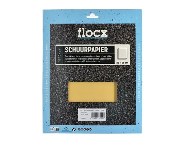 Flocx Schuurpapier Vellen 23 x 28 cm Flocx Schuurpapier Vellen 23 x 28 cm