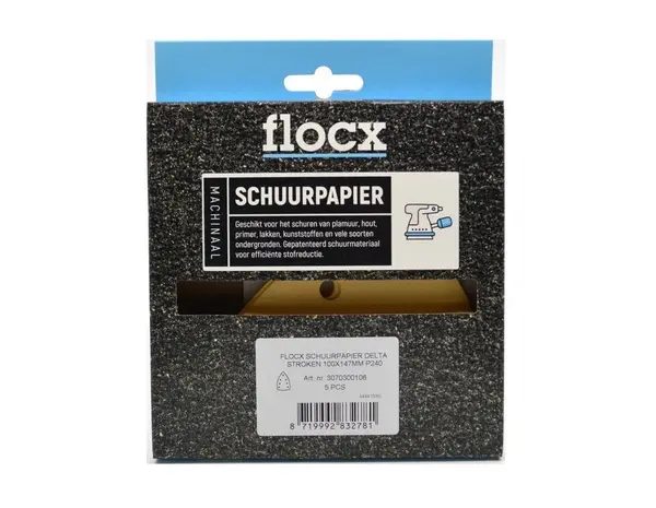 Flocx Schuurpapier Delta Stroken 100 x 147 mm Flocx Schuurpapier Delta Stroken 100 x 147 mm