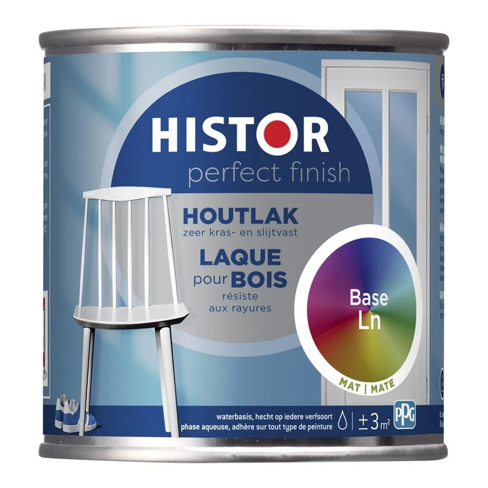 Perfect Finish Houtlak Mat Testpotje | 250 ML | Wit