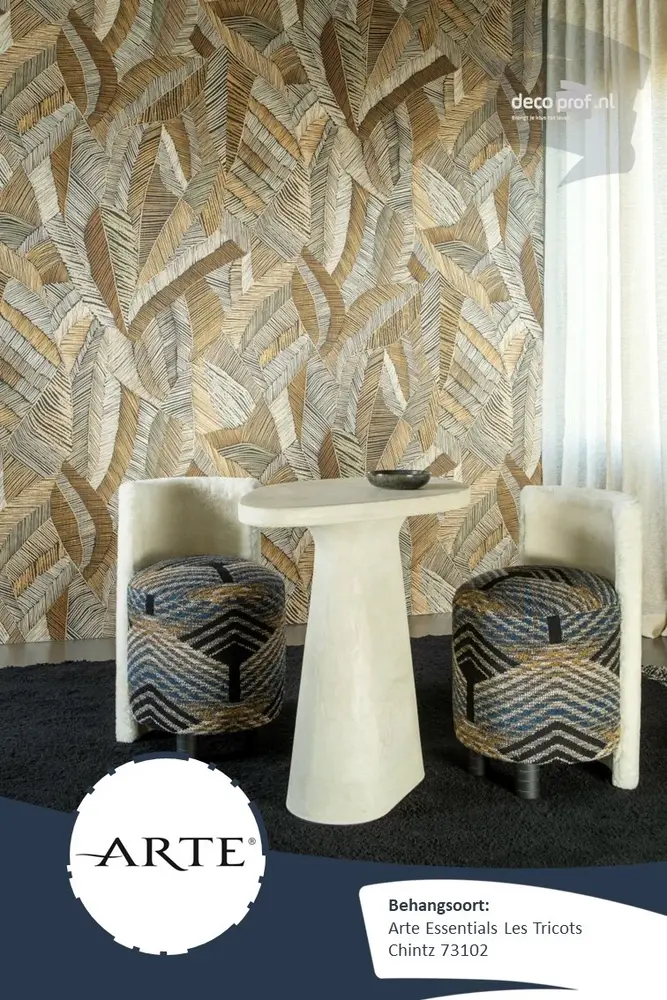 Arte Essentials Les Tricots Behang Chintz 73102 Arte Essentials Les Tricots Behang Chintz 73102