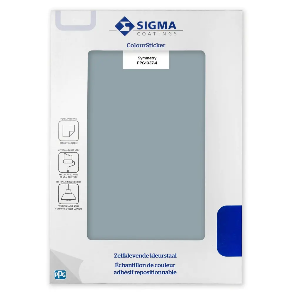 Kleurstaal Sigma ColourSticker Symmetry PPG1037-4 | Zelfklevende Kleurstaal Kleurstaal Sigma ColourSticker Symmetry PPG1037-4 | Zelfklevende Kleurstaal