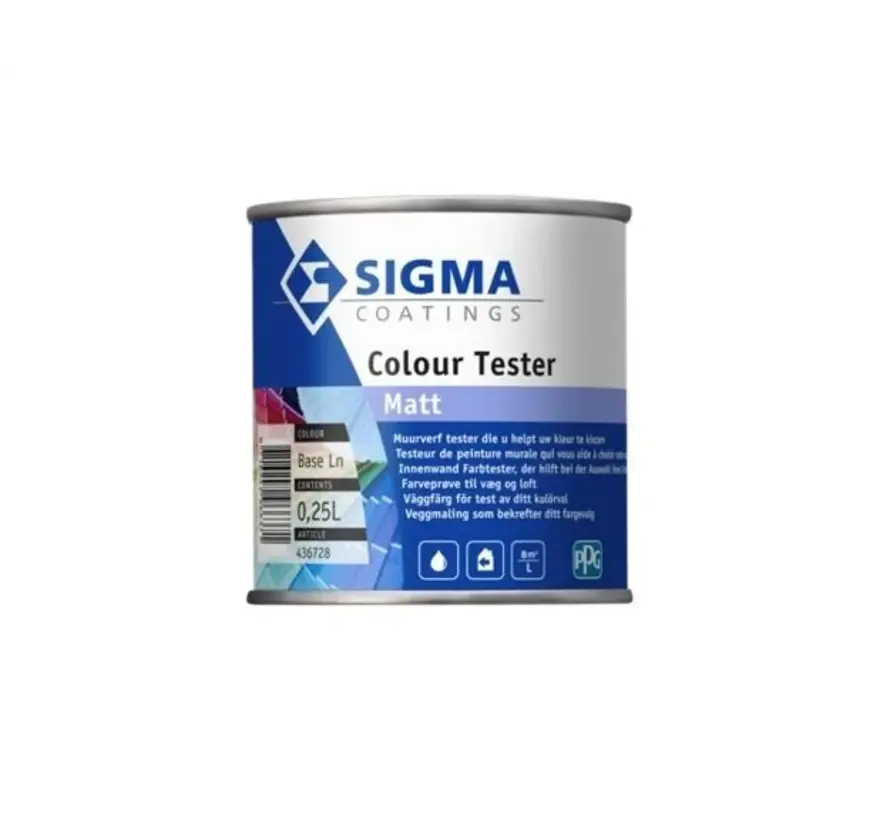 Kleurstaal Sigma ColourSticker Symmetry PPG1037-4 | Zelfklevende Kleurstaal - A5 Formaat