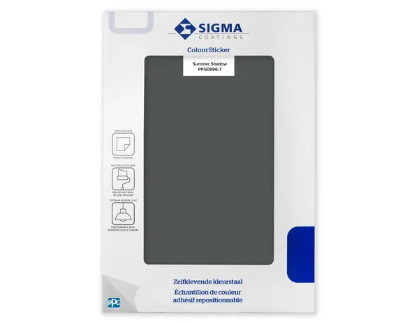 Sigma Sigma ColourSticker Summer Shadow PPG0996-7 | Zelfklevende Kleurstaal